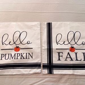 Hello Pumpkin Fall Pillow Covers 17 X 17